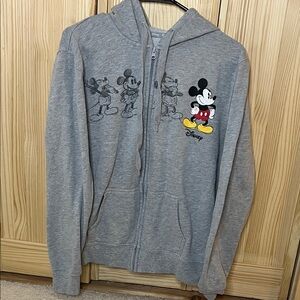 Disney Zip-Up Hoodie with Mickey Mouse Design